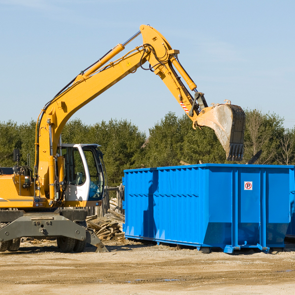 how many times can i have a residential dumpster rental emptied in Winslow AR